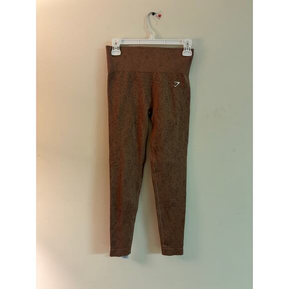Gymshark Brown High Waisted Leggings Size M — Sculpt Fit Activewear - Picture 1 of 5